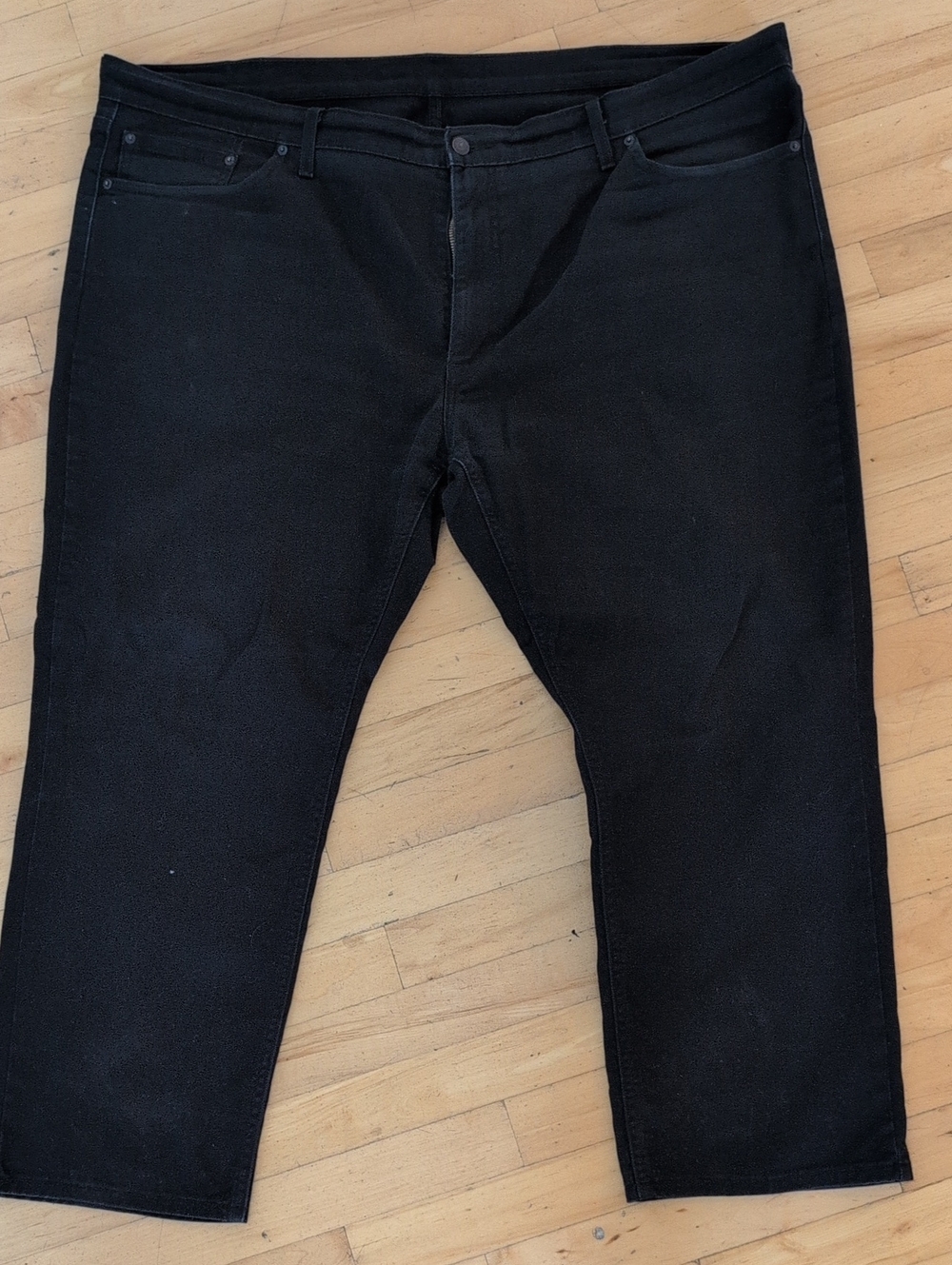 Levi's 541 Black Men's Straight Fit Jeans 48x29